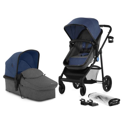 Kinderkraft Poussette multifonctions JULI 2en1 Bleu avec accessoires
