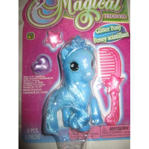 -Magical Treasures Glitter Pony 5pcs.