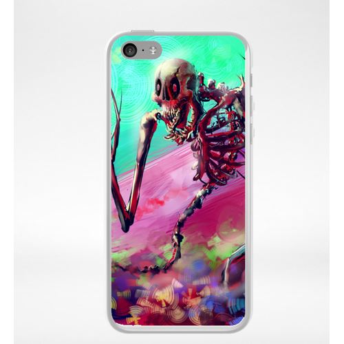 Coque Squellette Fun Compatible Iphone 5c Transparent