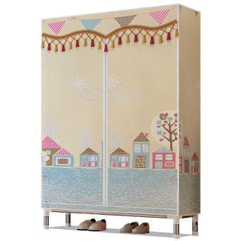 Blusea Garde Robe Armoire De Rangement Dressing Penderie 86x46 Cm