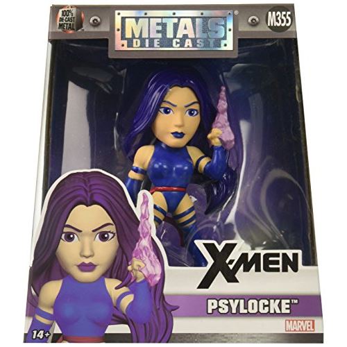 Figurine classique de Jada Toys Metals Marvel 4 - Figurine jouet Psylocke (M355)