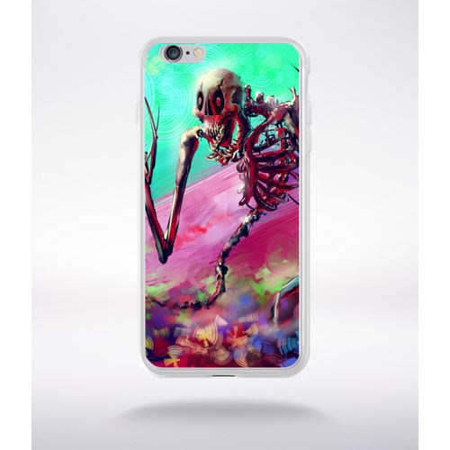 Coque Squellette Fun Compatible Iphone 6 Plus Transparent