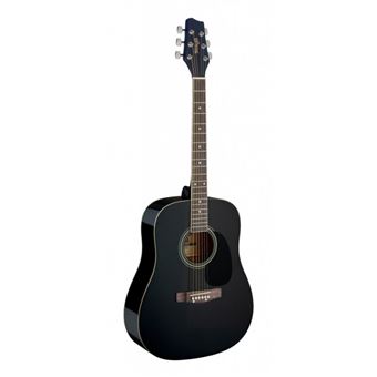 Stagg SA20D BLK - Guitare acoustique dreadnought 4/4 noire - 1