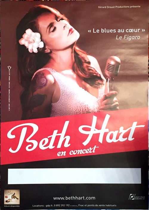 Beth Hart - 40x60 cm - AFFICHE / POSTER État correct - N/A reconditionné disponible sur Fnac