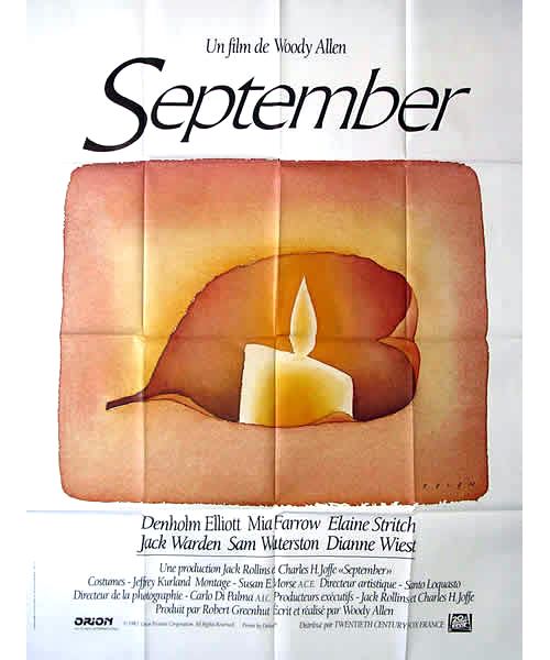 September AFFICHE CINEMA ORIGINALE