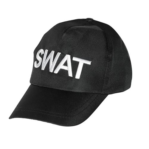 casquette noire swat taille ajustable