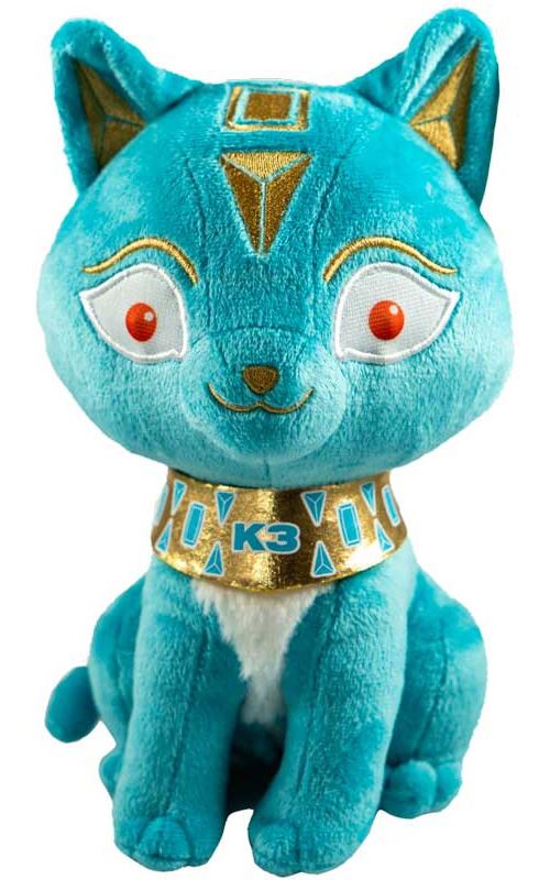 Studio 100 chaton K3 filles 20 cm en peluche bleu