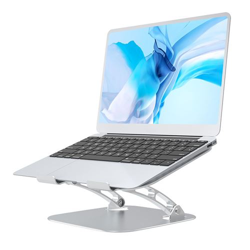 IMMOENUC Support pour ordinateur portable en aluminium semi-conducteur ventilé  pour ordinateur portable, support de refroidissement compatible avec  MacBook Pro/Air, Dell, Lenovo, etc : : Informatique