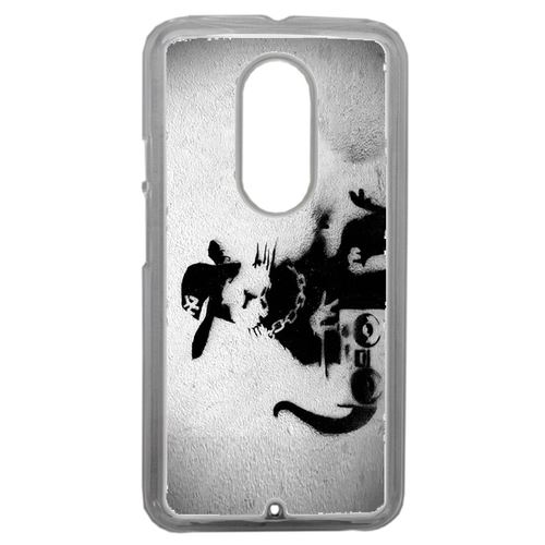 Coque Kangourou Hip Hop Compatible Motorola Moto X2 Transparent