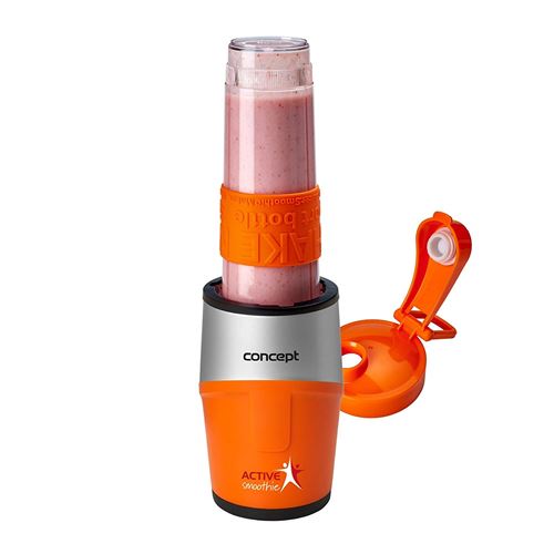 CONCEPT électroménager SM3381 smoothie maker « ACTIVE SMOOTHIE », un récipient, 500 W, orange + argent, sans BPA
