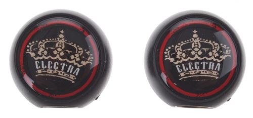 Electra bouchons de valve Royale 25 x 7 mm noir 2 pièces