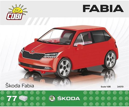 Cobi kit de construction škoda Fabia garçons rouge 77-pièces