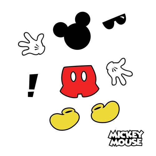 RoomMates stickers muraux Mickey Mouse vinyle 9 pièces