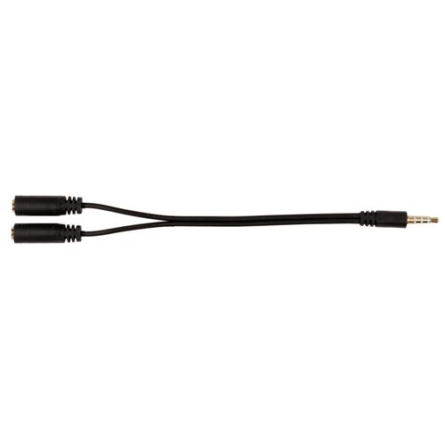 3,5 mm 2x 3,5 mm pour casque / haut-parleur diviseur Y Câble - Mâle 2x Femme - iPhone Android