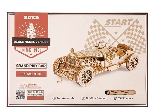 Car En Bois Construire - 3d Puzzle Maquette Bois - Maquette Mcanique Pour  Des Enfants Et Des Adulte (grand Prix Car)