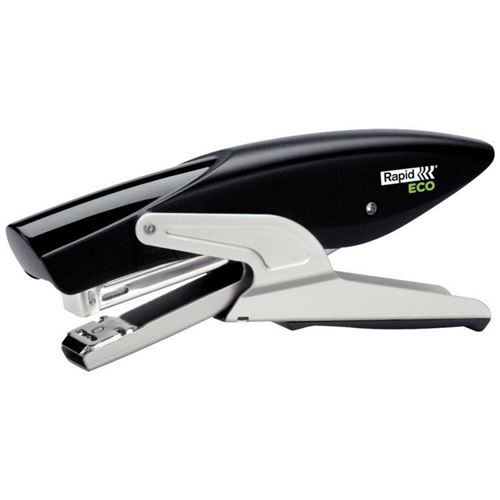 Agrafeuse pince RAPID Eco 10 24/6 - 26/6 20 feuilles - Noir et gris