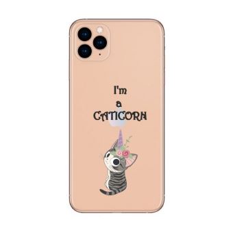 Coque Iphone 11 Pro Chat Licorne Cat Cute Kawaii Fleur Caticorn Transparente Etui Pour Telephone Mobile Achat Prix Fnac