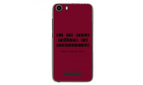 Coque souple pour Wiko Lenny 2 avec impression Motifs frôler la perfection bordeau