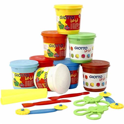 Creotime set de pâte à modeler 16 pièces multicolore