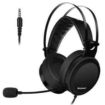 Casque sans fil Bluetooth NUBWO N7 3,5 mm– noir - 1