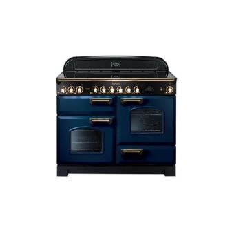 Piano de cuisson vitrocéramique falcon cdl110ecrb/b-eu bleu roi laiton