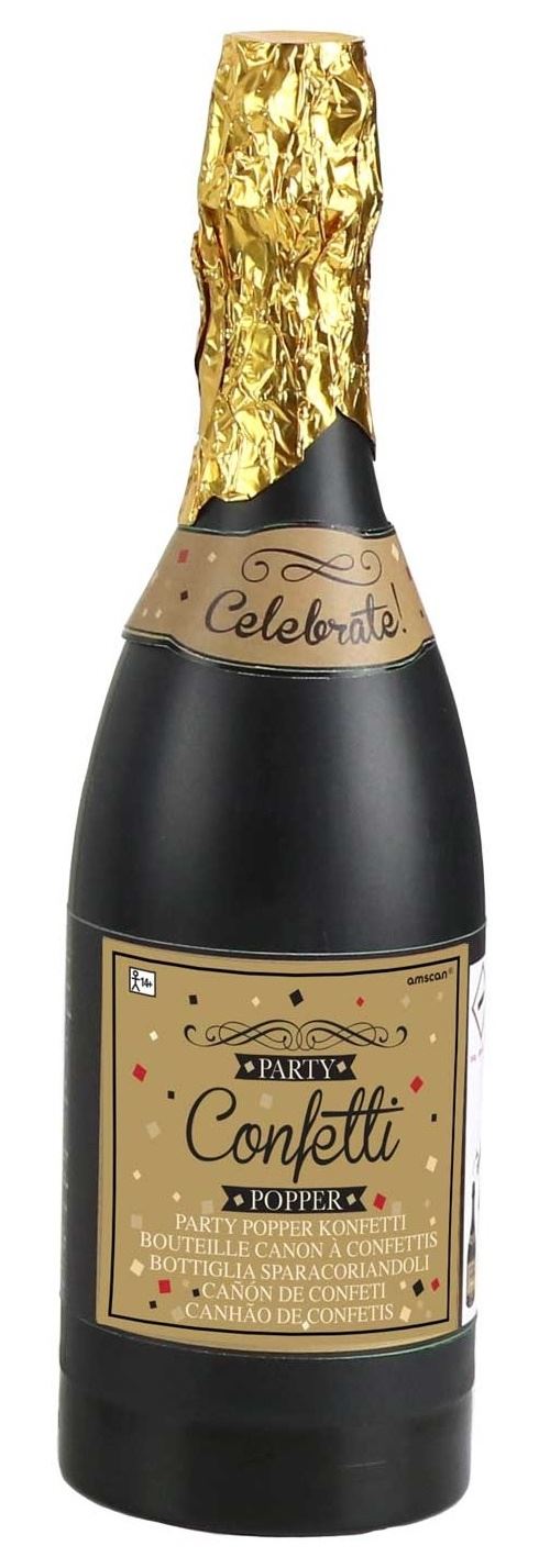 Amscan Bouteille de confetti en feuille multicolore