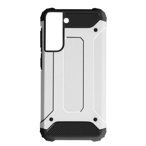 Coque pour Samsung Galaxy S21 Design Relief Bi-matière Anti-chute gris