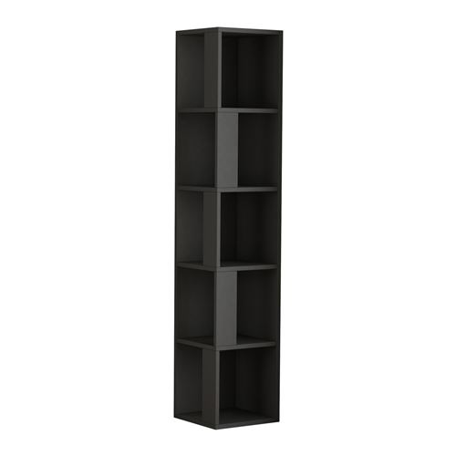 Bibliothèque Piano 161 cm - Gris Anthracite