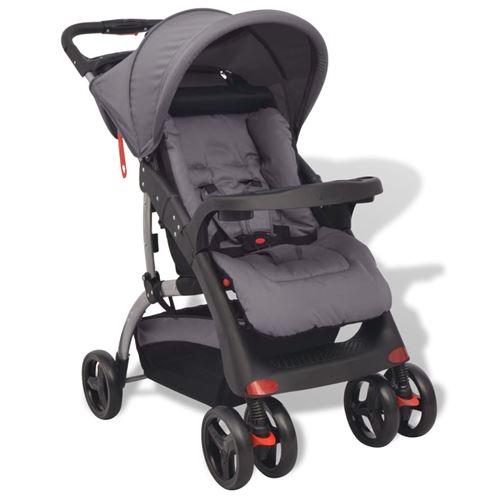 vidaXL Poussette Gris 102 x 52 x 100 cm