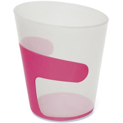 mill'o bébé - gobelet enfant - polypropylene, fabriqué en france - résistant aux chocs - fuschia