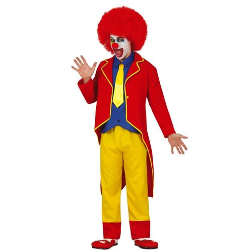 déguisement clown pitre spectacle homme - m - rouge - guirca 79302