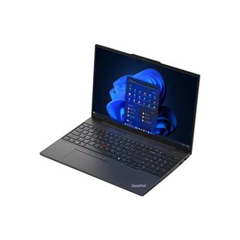 Lenovo ThinkPad E16 Gen 2 21M5 - Conception de charnière à 180 degrés - AMD Ryzen 5 - 7535HS / jusqu'à 4.55 GHz - Win 11 Pro - Radeon 660M - 16 Go RAM - 1 To SSD TCG Opal Encryption 2, NVMe - 16" IPS 1920 x 1200 - Gigabit Ethernet - Wi-Fi 6E, Bluetoot
