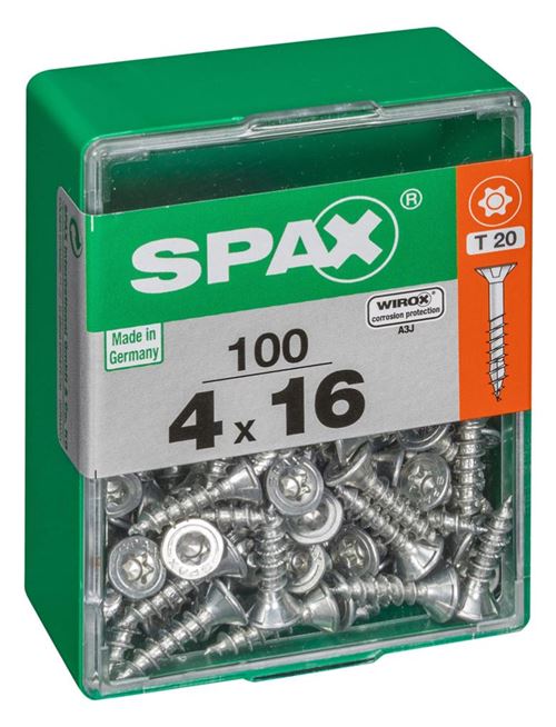 SPAX - Vis à tête autofraisée - Diamètre 4 mm - Longueur 16 mm - Lot de 100 - Image 2