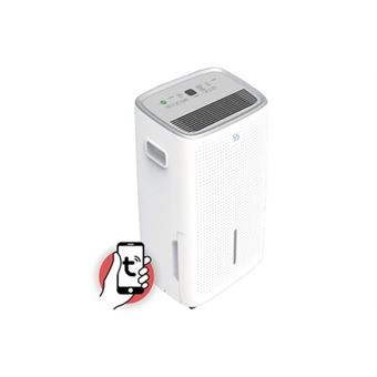 Déshumidificateur purificateur d'air - wifi (android/ios) - 30l/jr - 40m2 - pompe évacuation - séchage linge - silencieux