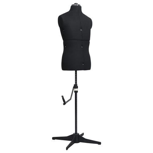 VIDAXL - Mannequin buste homme - Réglable - Noir - Image 2