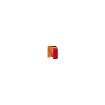 Étui pour iPhone 14 Folio Wallet Fermeture avec Languette Aimantée BigBen Connected Rouge - 1