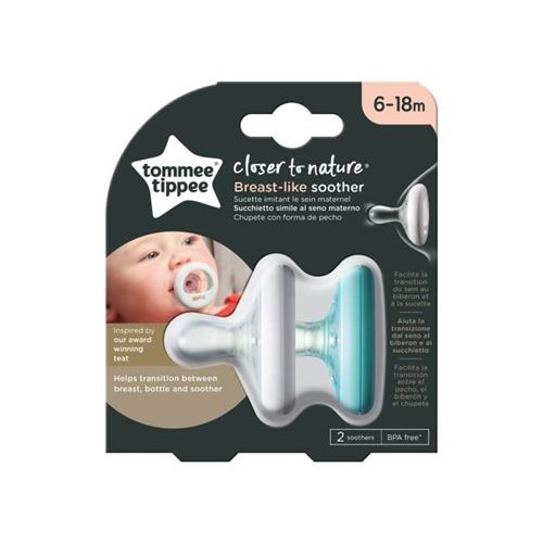TOMMEE TIPPEE Sucette CTN - Forme Naturelle x2 6-18 mois