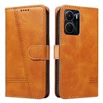 Étui FOXDOCK pour VIVO Y16 4G/Y02S avec fermeture magnétique, emplacements pour cartes et béquille, étui antichoc en cuir PU compatible avec VIVO Y16 4G/Y02S-Jaune