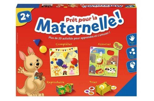 Pret pour l'ecole maternelle 20 activites inspires montessori - motricite fine  formes et couleurs  raisonnement - jeux educatifs - enfant 2 ans