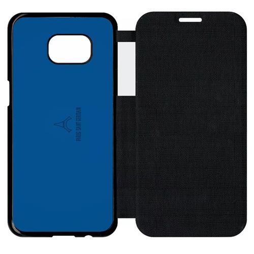 Flipflap My-Kase pour Galaxy S7 edge - psg paris saint germain 3 - Simili-cuir Noir