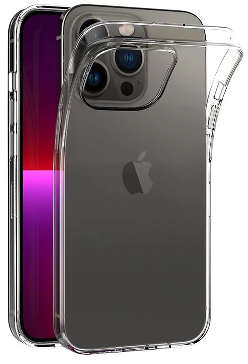 Coque pour iPhone 14 PRO - Silicone Gel TPU Transparent Protection Souple Ultra Mince Phonillico®