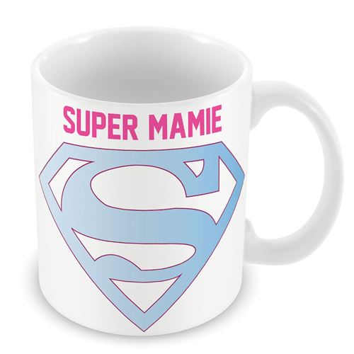 Fabulous Mug céramique Super Mamie Bleu Logo Super Héros