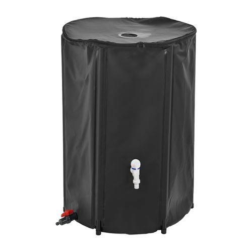 Récupérateur d'eau Réservoir d'eau PVC Inoxydable et Résistant aux UV 250 Litres de Capacité 60 x 88 cm [casa.pro]
