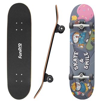 Skateboard en bois 31 pour enfants - Spider Man SEVEN