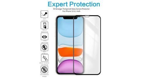 Film protecteur d écran en verre trempé transparent hd pour iphone11 6,1 pouces 1 pièces