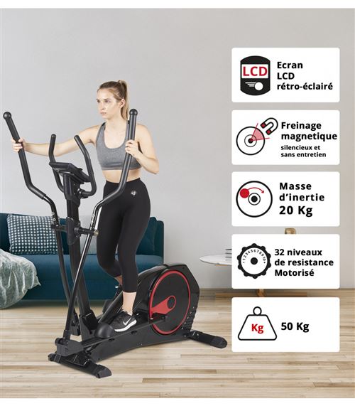 Velo elliptique connecte CE 695 Velo de fitness Achat prix fnac