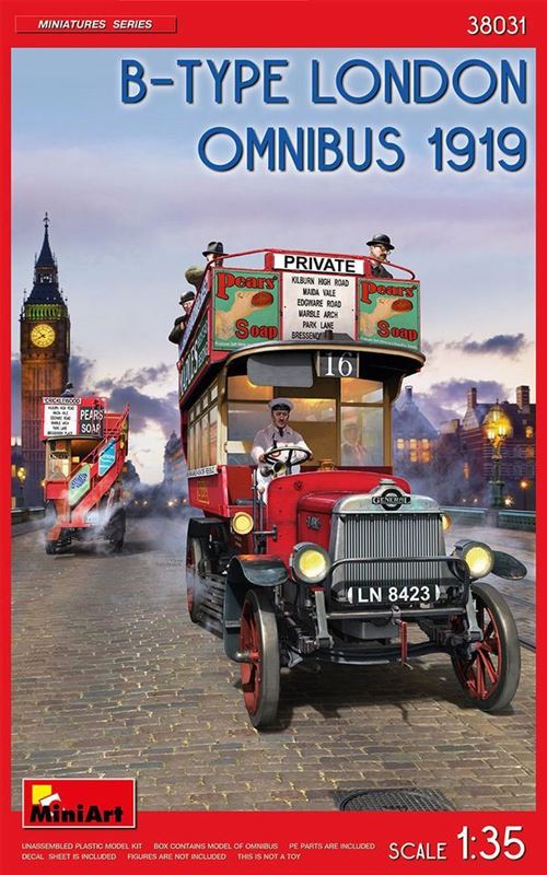 Non Communiqué B-Type London Omnibus (1919) - 1:35E - Miniart