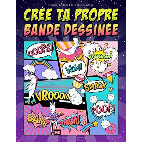 Carnet de BD vierges - Adultes, ados & enfants - 100 planches - 102 pages Format A4
