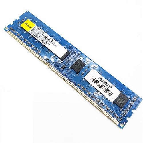 Barrette Mémoire 2Go Ram Ddr3 Elixir M2F2G64Cb88G7N-Cg Dimm Pc3-10600U 1Rx8