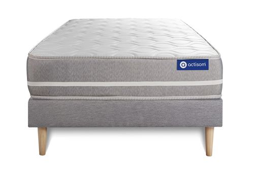 Non Communiqué Gris Ensemble Matelas Mémoire De Forme Actimemo Touch 80X200 3Zones De Confort + Sommier Kit